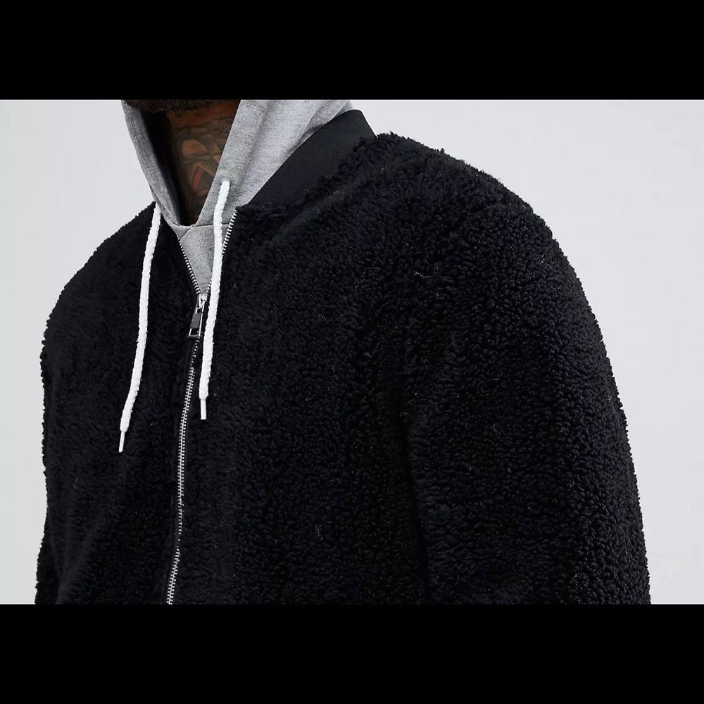 ASOS Borg Bomber Jacket